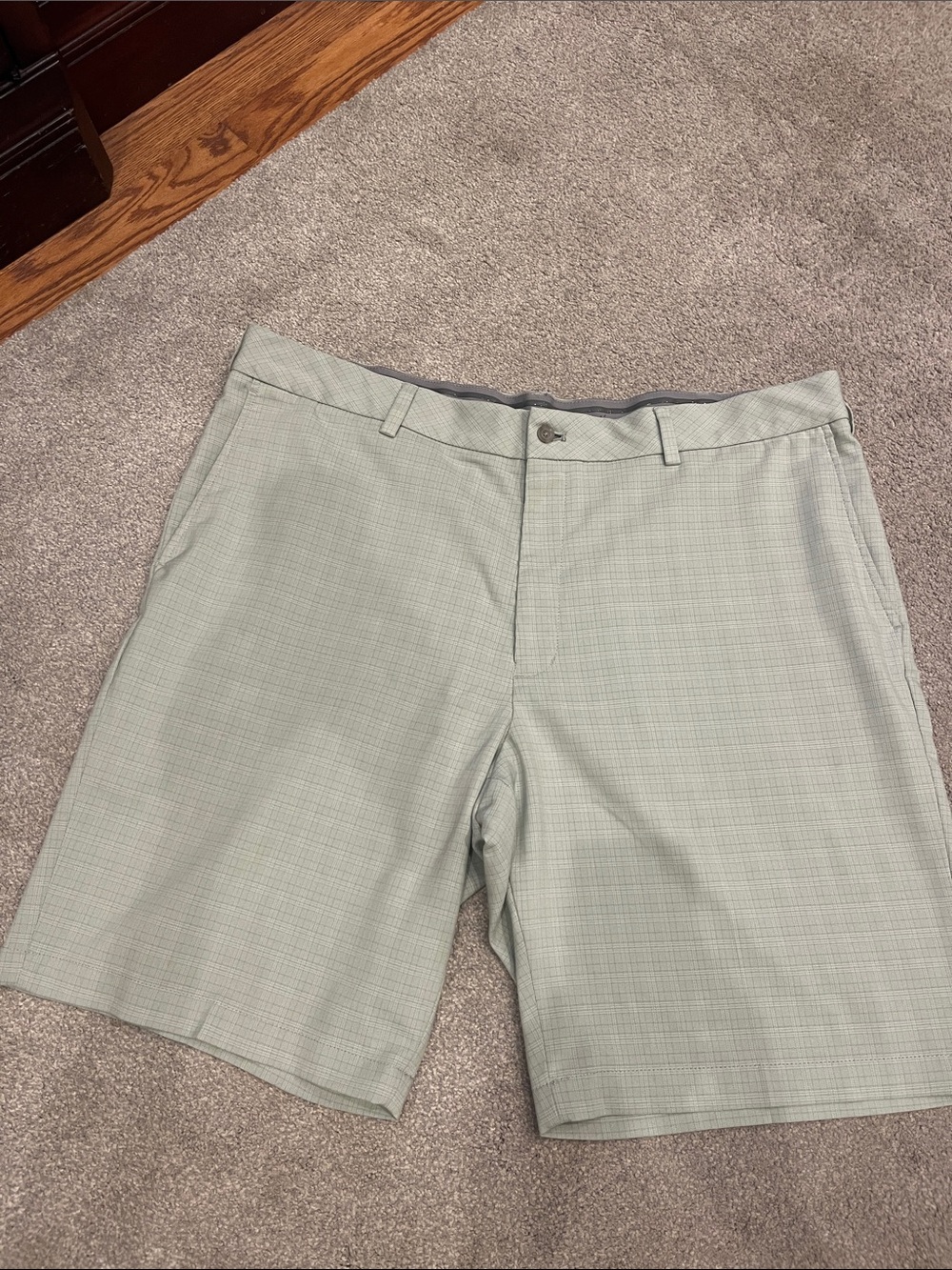 Walter Hagen Light Sage Flat-Front Golf Shorts
